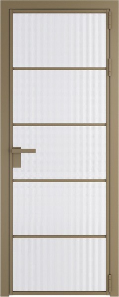 Алюминиевая дверь Profil Doors 14 AG Шампань Мору белое