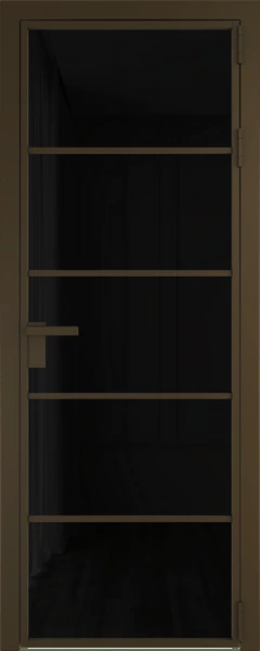 Алюминиевая дверь Profil Doors 14 AG Деорэ Черный триплекс