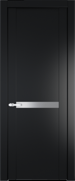 Межкомнатная дверь Profil Doors 1.4 P Lacobel Серебряный лак Блэк