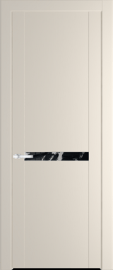 Межкомнатная дверь Profil Doors 1.4 P Нефи черный узор серебро Кремовая Магнолия (RAL 120-04)