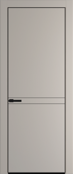 Межкомнатная дверь Profil Doors 11 PE Сэнд Черный матовый RAL9005