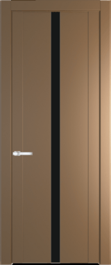 Межкомнатная дверь Profil Doors 1.8 P Монохром черный Перламутр золото