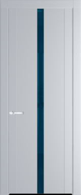 Межкомнатная дверь Profil Doors 1.8 P Зеркало синее Лайт Грей (RAL 870-01)