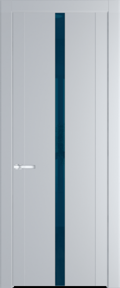 Межкомнатная дверь Profil Doors 1.8 P Зеркало синее Лайт Грей (RAL 870-01)