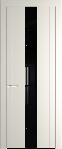 Межкомнатная дверь Profil Doors 1.9 P Lacobel Черный лак Перламутр белый