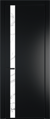 Межкомнатная дверь Profil Doors 18 PA Черный матовый RAL9005 Зеркало Bronza Блэк