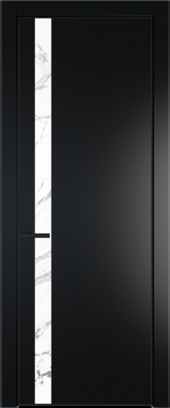 Межкомнатная дверь Profil Doors 18 PA Черный матовый RAL9005 Зеркало Bronza Блэк