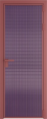 Алюминиевая дверь Profil Doors 1 AG Красный антрацит Мору Фиолетовое