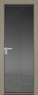 Алюминиевая дверь Profil Doors 1 AG Никель матовый Тонированное