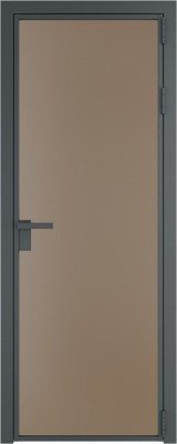 Алюминиевая дверь Profil Doors 1 AG Серая ночь Монохром капучино