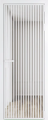 Алюминиевая дверь Profil Doors 11 AG Вайт Прозрачное