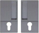 B30003.00.32 AGB (АГБ) Ручка WAVE под цилиндр (мат хром), для распашных дверей