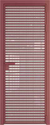 Алюминиевая дверь Profil Doors 12 AG Красный антрацит Страйп