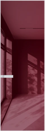 Алюминиевая дверь Profil Doors 1AGN ГЛЯНЕЦ Вайт Бордовый лак