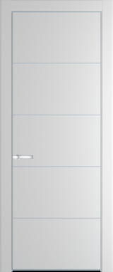 Межкомнатная дверь Profil Doors 15 PE Крем Вайт (RAL 120-02) Серебро