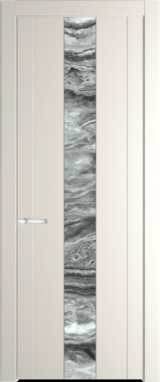 Межкомнатная дверь Profil Doors 1.9 P Атриум серебро Перламутр белый