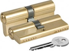 Цилиндровый механизм Kale kilit (Кале килит) 164 GN/74 (32+10+32) mm латунь 3 кл.