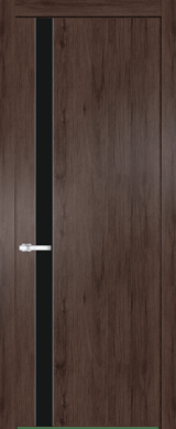 Межкомнатная дверь Profil Doors 18 NW Монохром черный Дуб Тобакко