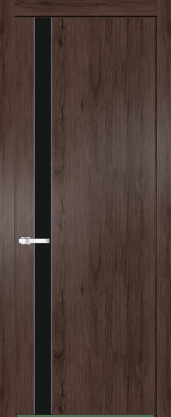 Межкомнатная дверь Profil Doors 18 NW Монохром черный Дуб Тобакко