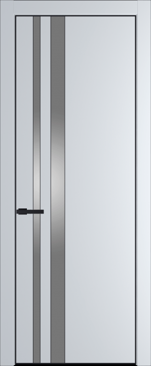 20PA Черный матовый RAL9005 стекло Lacobel Серебряный лак