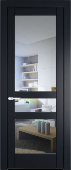 Межкомнатная дверь Profil Doors 4.5.2 PD Нэви Блу (RAL 7016) Прозрачное