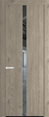 Межкомнатная дверь Profil Doors 1.8 N Зеркало Каштан темный
