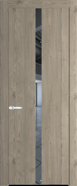 Межкомнатная дверь Profil Doors 1.8 N Зеркало Каштан темный