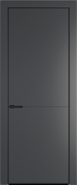 Межкомнатная дверь Profil Doors 16 PA Черный матовый RAL9005 Графит (Pantone 425С)