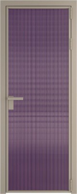 Алюминиевая дверь Profil Doors 1 AG Никель матовый Мору Фиолетовое
