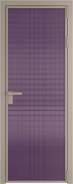 Алюминиевая дверь Profil Doors 1 AG Никель матовый Мору Фиолетовое
