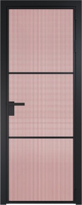 Алюминиевая дверь Profil Doors 13 AG Черный матовый Мору Розовое