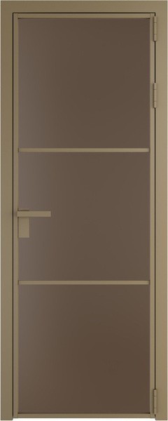 Алюминиевая дверь Profil Doors 13 AG Шампань Монохром гляссе