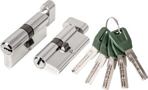 Цилиндровый Punto (Пунто) механизм (A202/110) A2002Knob110(55+10+45) с вертушкой SN никель