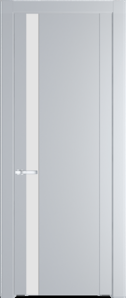 Межкомнатная дверь Profil Doors 1.2 P Монохром белый просветленный Лайт Грей (RAL 870-01)