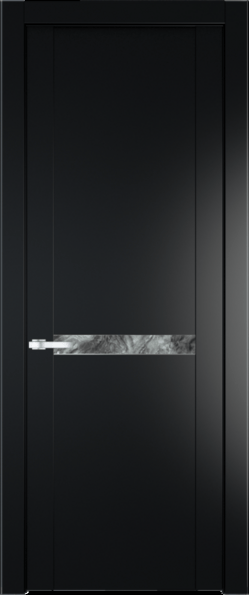 Межкомнатная дверь Profil Doors 1.4 P Атриум серебро Блэк