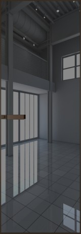 Алюминиевая дверь Profil Doors 1AGN Деорэ Зеркало Grey