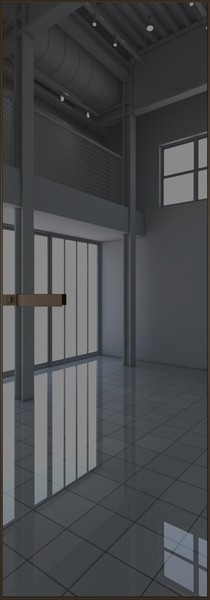 Алюминиевая дверь Profil Doors 1AGN Деорэ Зеркало Grey