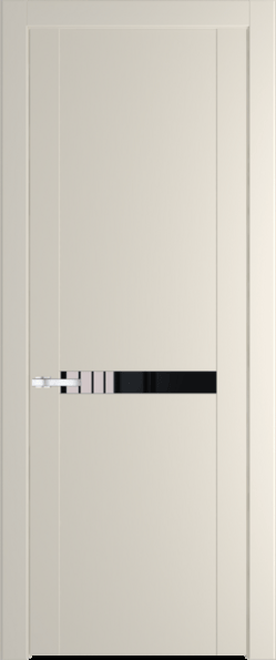 Межкомнатная дверь Profil Doors 1.4 P Черный лак Кремовая Магнолия (RAL 120-04)