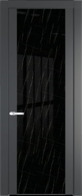 Межкомнатная дверь Profil Doors 1.7 P Неро мрамор Графит (Pantone 425С)