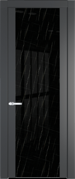 Межкомнатная дверь Profil Doors 1.7 P Неро мрамор Графит (Pantone 425С)