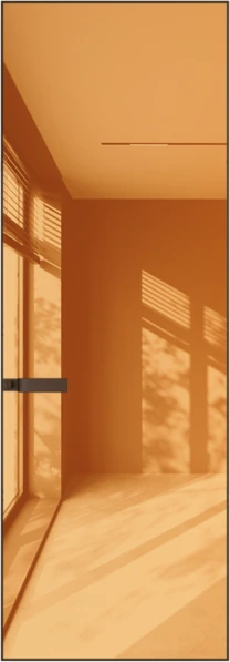 Алюминиевая дверь Profil Doors 1AGN ГЛЯНЕЦ Деорэ Медный лак