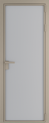 Алюминиевая дверь Profil Doors Orange 1 AP.O Лайт грей элегант Никель матовый