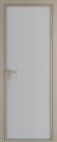 Алюминиевая дверь Profil Doors Orange 1 AP.O Лайт грей элегант Никель матовый