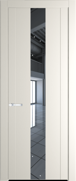 Межкомнатная дверь Profil Doors 1.9 P Зеркало Перламутр белый
