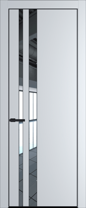 20PA Черный матовый RAL9005 стекло Зеркало