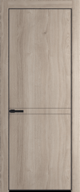 Межкомнатная дверь Profil Doors 11 NA Черный матовый Дуб Сонома