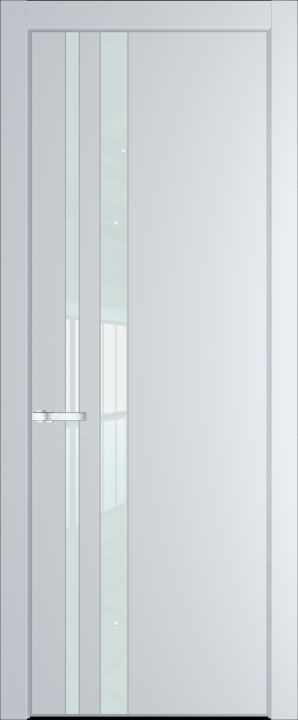 20PE Вайт (RAL 110 96 02) стекло Lacobel Белый лак