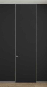 Скрытая дверь высотой 2300 Black / White Edition Дверное полотно