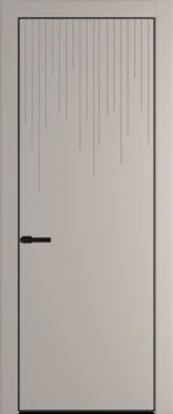 Межкомнатная дверь Profil Doors 8 PA Черный матовый Сэнд