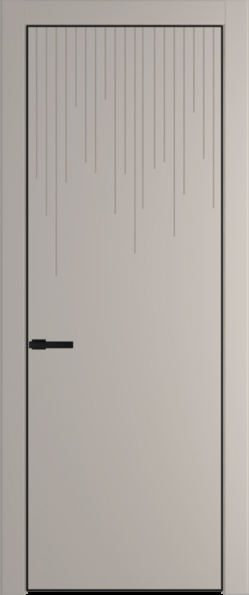 Межкомнатная дверь Profil Doors 8 PA Черный матовый Сэнд